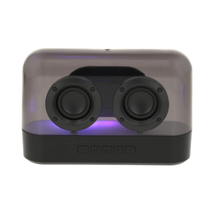 SO-122, Bocina Bluetooth portátil con 7 colores de luces LED, entrada para auxiliar, TF y tipo C, radio FM y micrófono para contestador de llamadas.