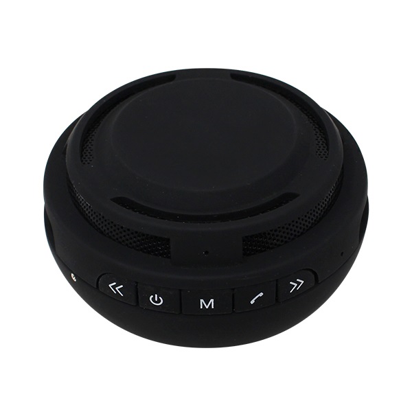 BOC003, Bocina Bluetooth Disc. Bocina inalámbrica Bluetooth, con acabado rubber y base de goma antiderrapante. Incluye cable cargador USB, funciona como speaker y tiene una duración aproximada de 4.5 horas.