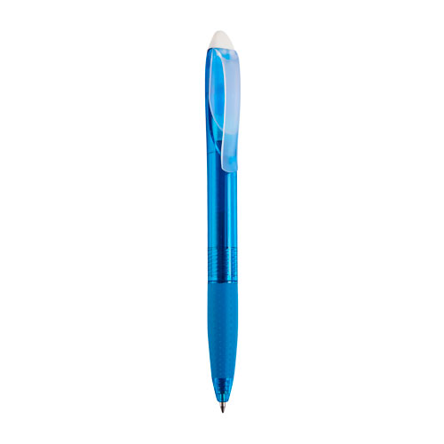 GEL 060, BOLÍGRAFO PRABAN. Bolígrafo tinta gel borrable color azul mecanismo pulsador.