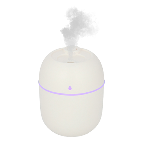 HO-070, Humidifcador con luz intercambiable (blanca, amarilla y azul). Incluye cable de carga DC5V. Tiempo de funcionamiento de 5 a 10 hrs.