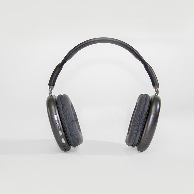 40230, Audífonos inalámbricos diadema EDAM, con almohadillas bloqueadoras de ruido, función Bluetooth y micrófono. Incluye cable de carga.
